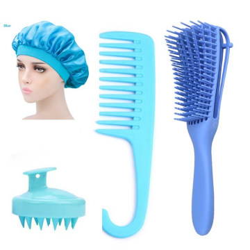 Hair Brush Sets for Women, Thick Hair Curly Hair, Bonnet, Shampoo Brush, Detangling Brush, Comb
